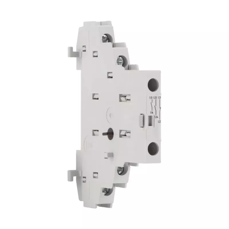 Bloco de contactos auxiliares Eaton NHI21-PKZ0, 2NO+1NC, montagem lateral, terminais de parafuso, branco 072894