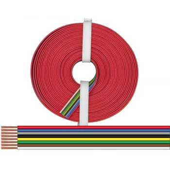 Donau Elektronik 225-885-10 fio flexível de 8 condutores 0,25 mm², 10 m, multicor