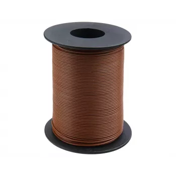 Donau Elektronik 119-18 fio flexível de ligação 1x0,14mm² castanho 100m