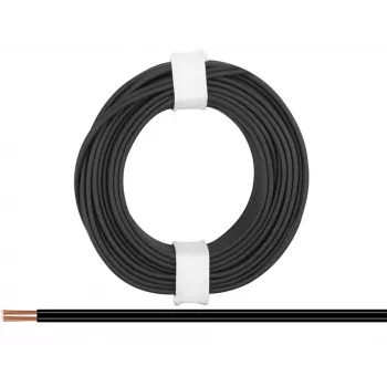 Donau Elektronik 218-11 fio flexível 2 x 0,14 mm² preto 5 m