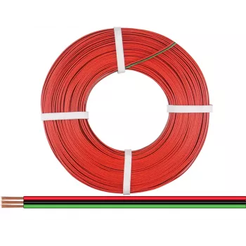 Donau Elektronik 318-014-25 fio flexível 3 x 0,14 mm² vermelho, preto, verde 25 m