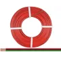 Donau Elektronik 318-014-25 fio flexível 3 x 0,14 mm² vermelho, preto, verde 25 m
