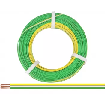 Donau Elektronik 318-354-50 fio flexível 3 x 0,14 mm² amarelo, branco, verde 50 m