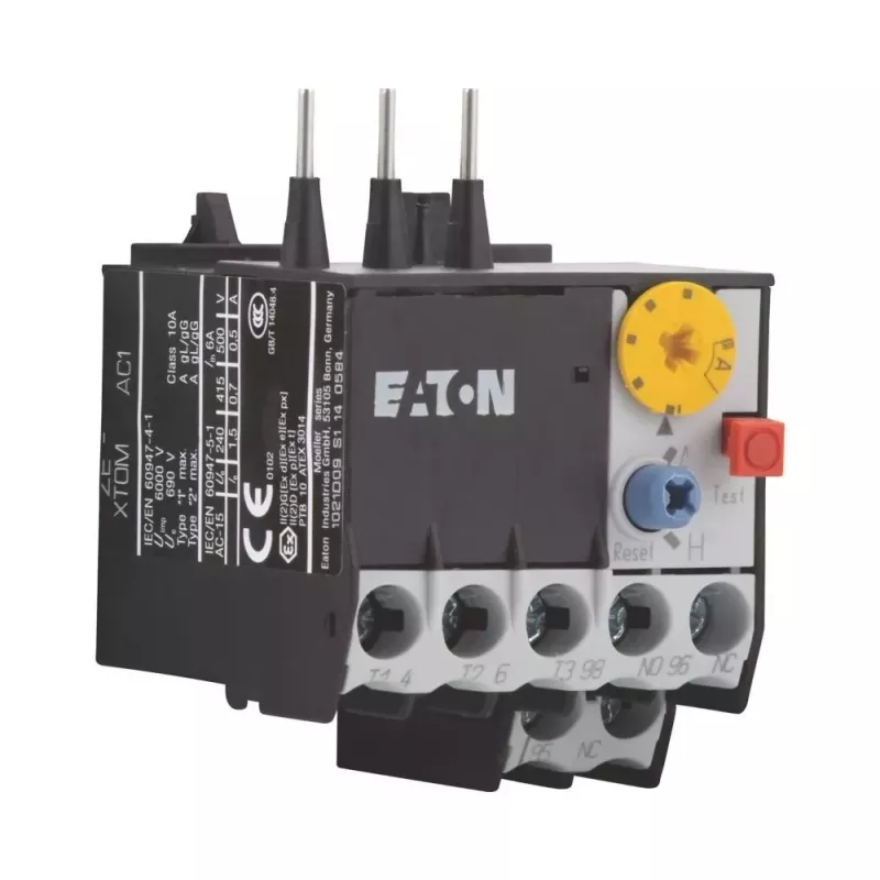 Relé de proteção térmica de motor EATON ZE-2.4 1,6-2,4A, 1NO+1NC, 690V AC, IP20 014479