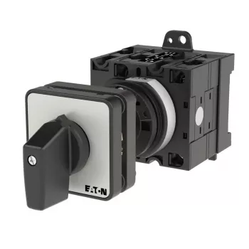 Eaton T3-3-8401/Z interruptor de cames tripolar, 32 A, 690 V AC, IP65, preto/prateado 035739