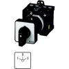 Eaton T3-3-8401/Z interruptor de cames tripolar, 32 A, 690 V AC, IP65, preto/prateado 035739