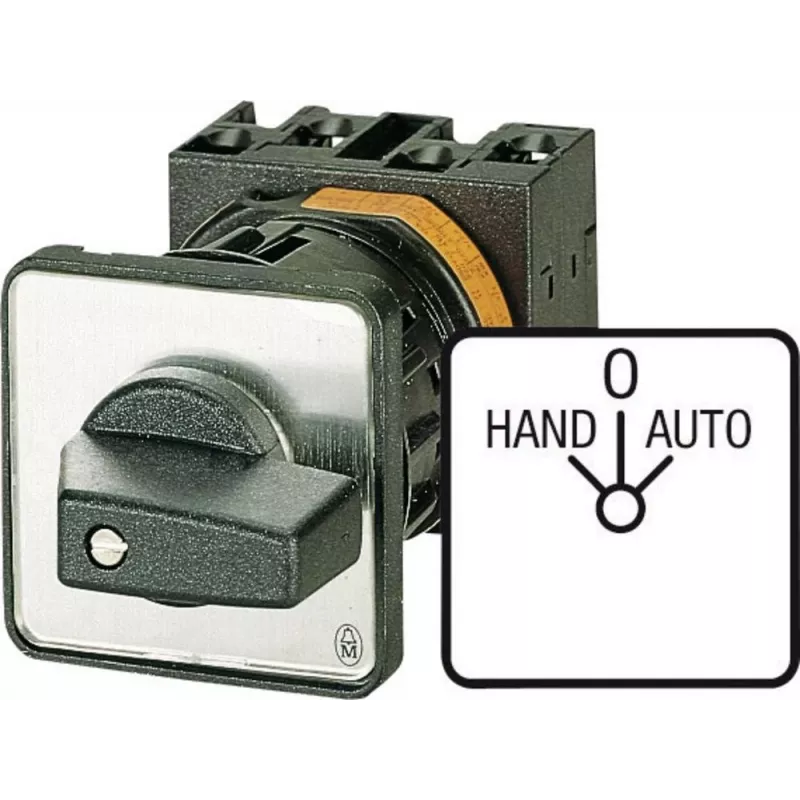 Eaton T0-2-15432/E interruptor de alavanca de 2 polos, preto/branco 034110