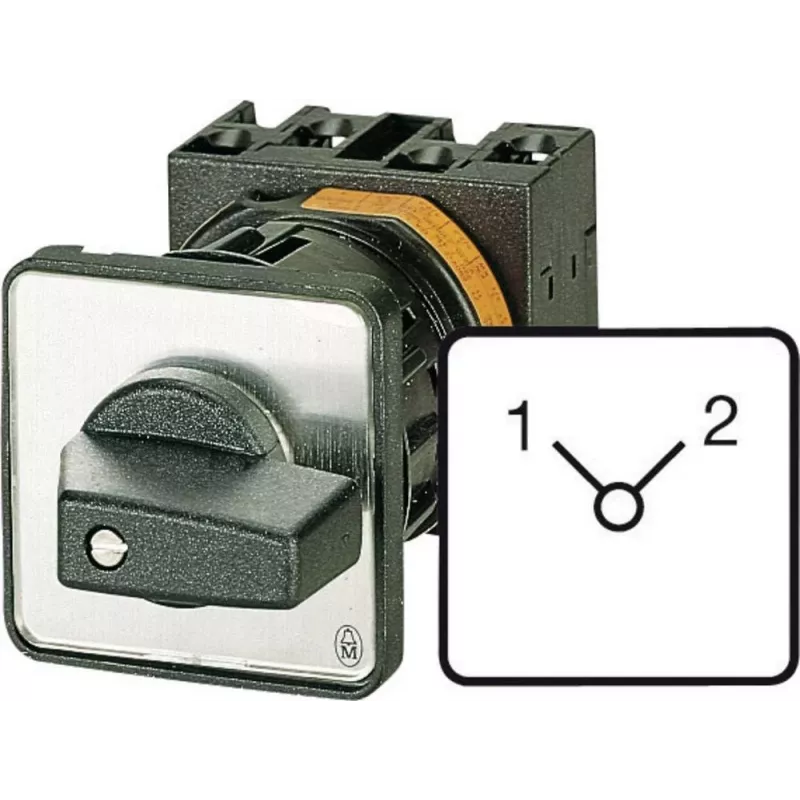 Interruptor de came Eaton T0-3-8222/E 3 polos 20A 690V AC, preto/prateado 048339