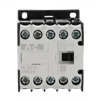 Contator auxiliar Eaton DILEEM-10-G 24V DC, 1NO, 690V, preto/branco 051643
