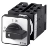 Interruptor de came Eaton T0-6-15866/E 3 polos 20A 690V AC IP65 frontal preto/prateado 055460