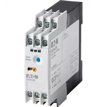 Relé eletrónico de proteção de motor Eaton EMT6-DB, 230V AC, preto/branco 066401