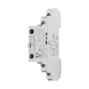 Bloco de contactos auxiliares Eaton NHI12-PKZ0, 1NO+2NC, montagem lateral para PKZ0/PKE, branco 072895