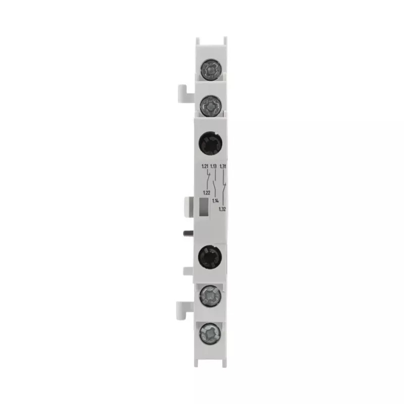 Bloco de contactos auxiliares Eaton NHI12-PKZ0, 1NO+2NC, montagem lateral para PKZ0/PKE, branco 072895