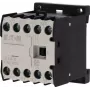 Mini contactor Eaton DILEM-10-G(12VDC), 3 polos, bobina 12 V DC, 9 A AC-3, 1 contacto auxiliar NA, IP20, terminais de parafuso, montagem em calha DIN/parafuso, preto/branco 079594