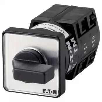 Eaton TM-2-8241/E Interruptor basculante, 1 polo, 16 A, 250 V AC, montagem em painel, metal preto 065386