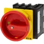 EATON P1-32/EA/SVB/HI11 Interruptor principal, 3 polos, 32 A, montagem em quadro, vermelho/amarelo 072567