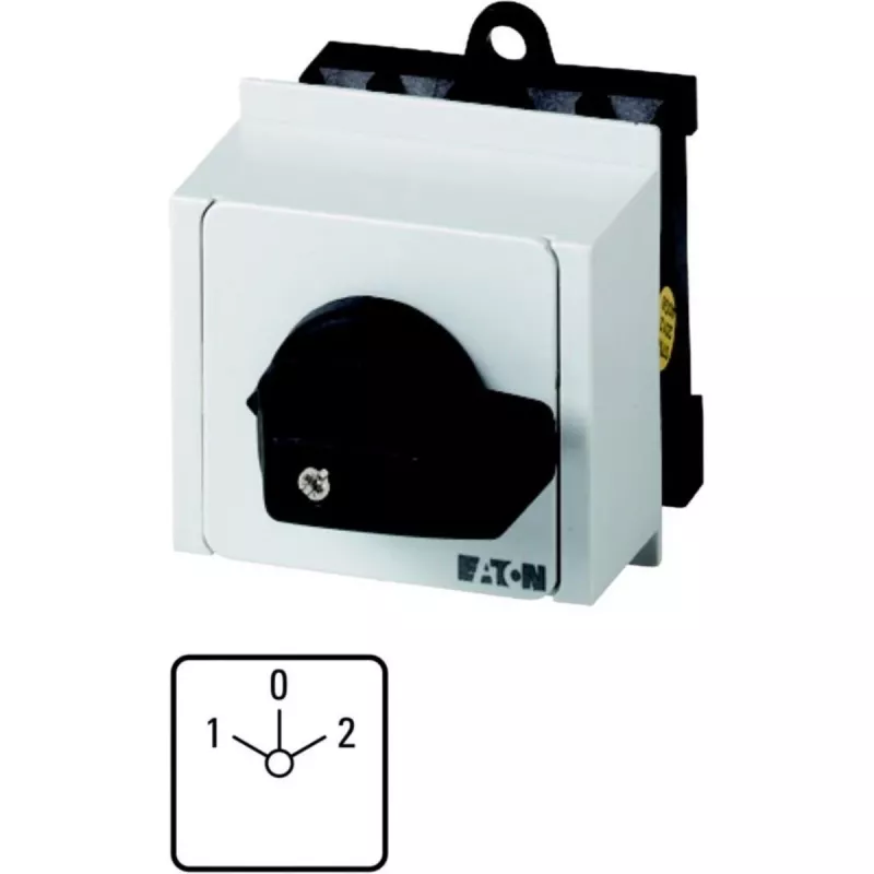 Eaton T0-3-8212/IVS interruptor de alavanca de 3 polos, preto/branco 079186