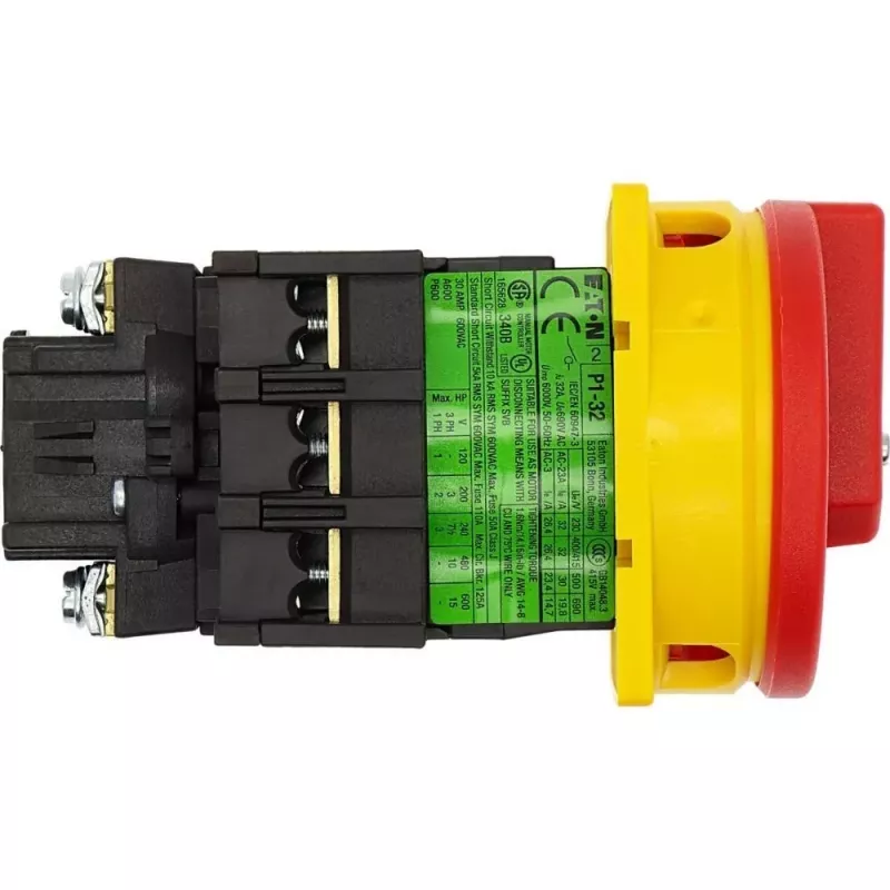 EATON P1-32/EA/SVB Interruptor principal 3 polos 32A montagem à superfície função de paragem de emergência 081438