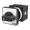 Eaton T0-3-8243/E Interruptor de cames, 3 polos, 20 A, 690 V AC, manípulo preto, painel frontal branco 081565