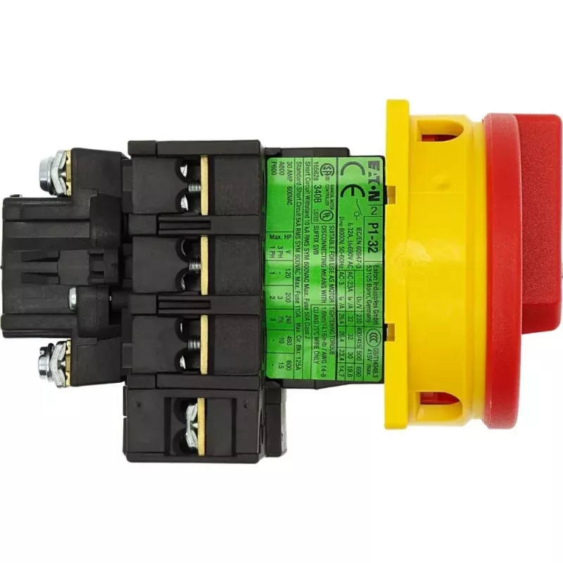 EATON P1-32/EA/SVB/N Interruptor principal 32A 3P+N paragem de emergência montagem à superfície 091079