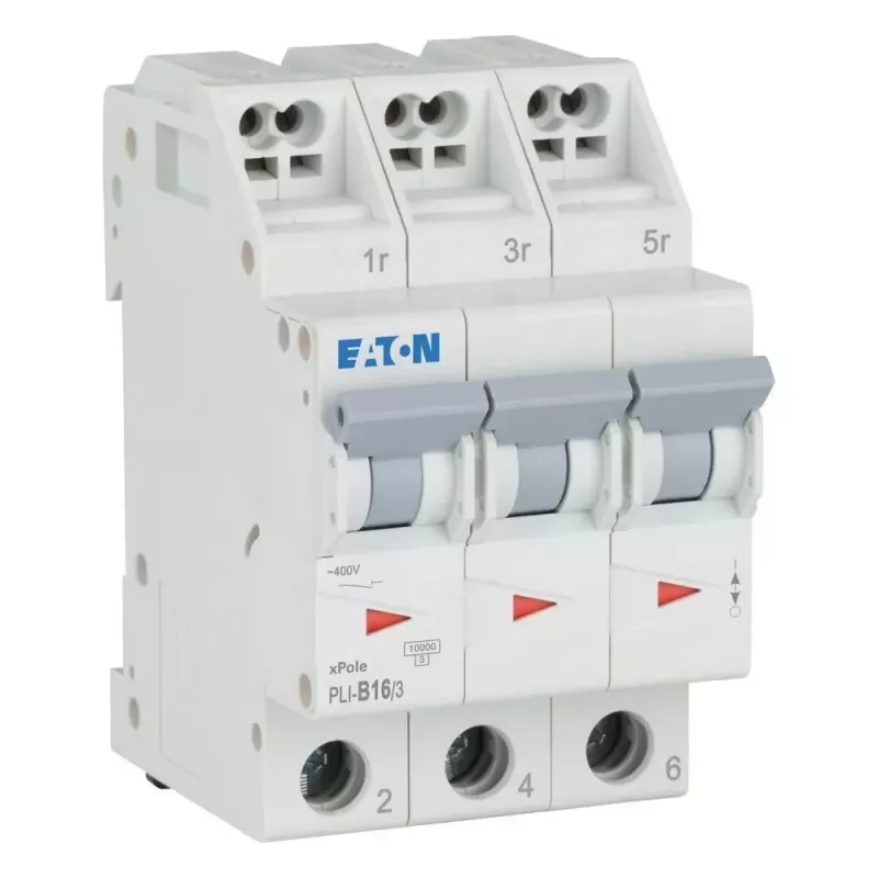Eaton PLI-B16/3 Disjuntor magnetotérmico tipo B 16 A 3 polos 101314