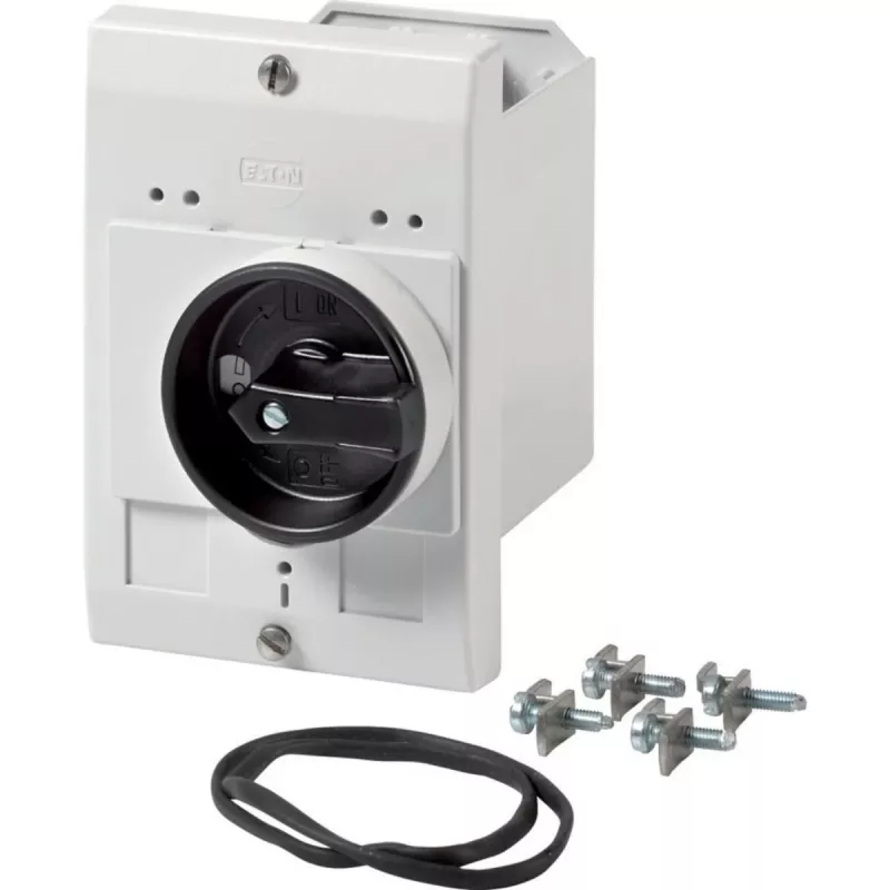 Eaton Caixa vazia com interruptor rotativo E-PKZ0-G, montagem à superfície, 129 x 85 x 80 mm, cinzento 072907