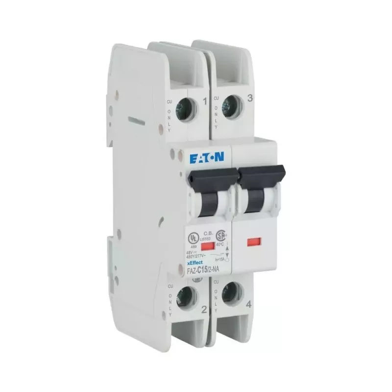 Eaton FAZ-C15/2-NA Disjuntor magnetotérmico de 15 A 2 polos com característica C (MCB) 102169