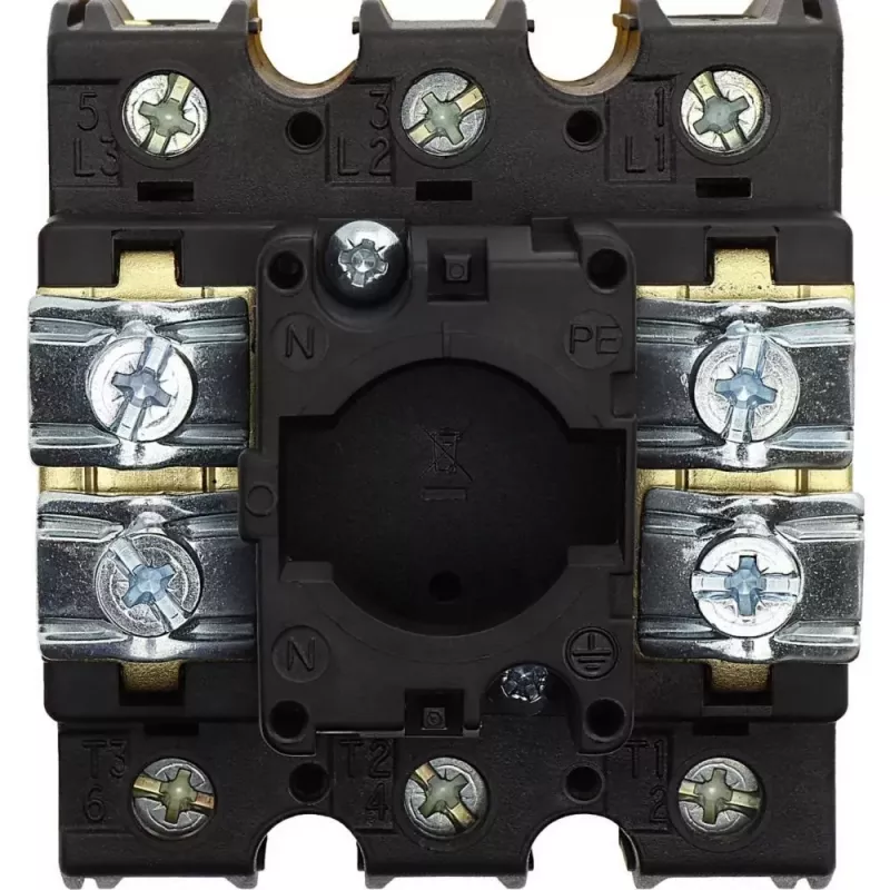Eaton P3-100/EA/SVB Interruptor principal de 100 A 3 polos bloqueável, vermelho/amarelo