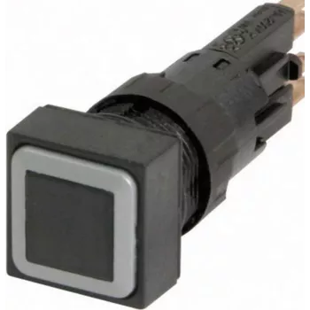 Eaton RMQ16 Acionador de botão de pressão, saliente, preto, 16 mm, momentâneo, não iluminado 086788