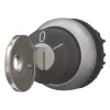Eaton M22-WS-MS2 Acionador de comutador rotativo com chave, 2 posições, retenção, preto/prateado 111790