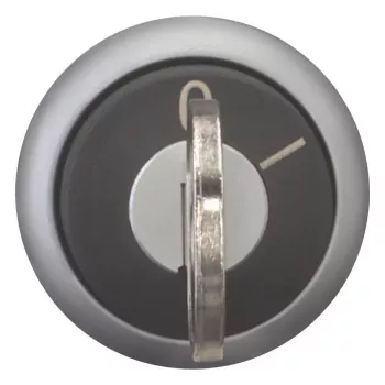 Eaton M22-WS-MS2 Acionador de comutador rotativo com chave, 2 posições, retenção, preto/prateado 111790