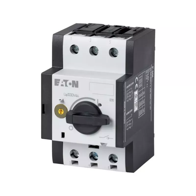 Eaton P-SOL30 Interruptor principal rotativo de 2 polos, 32 A, preto/branco 120935