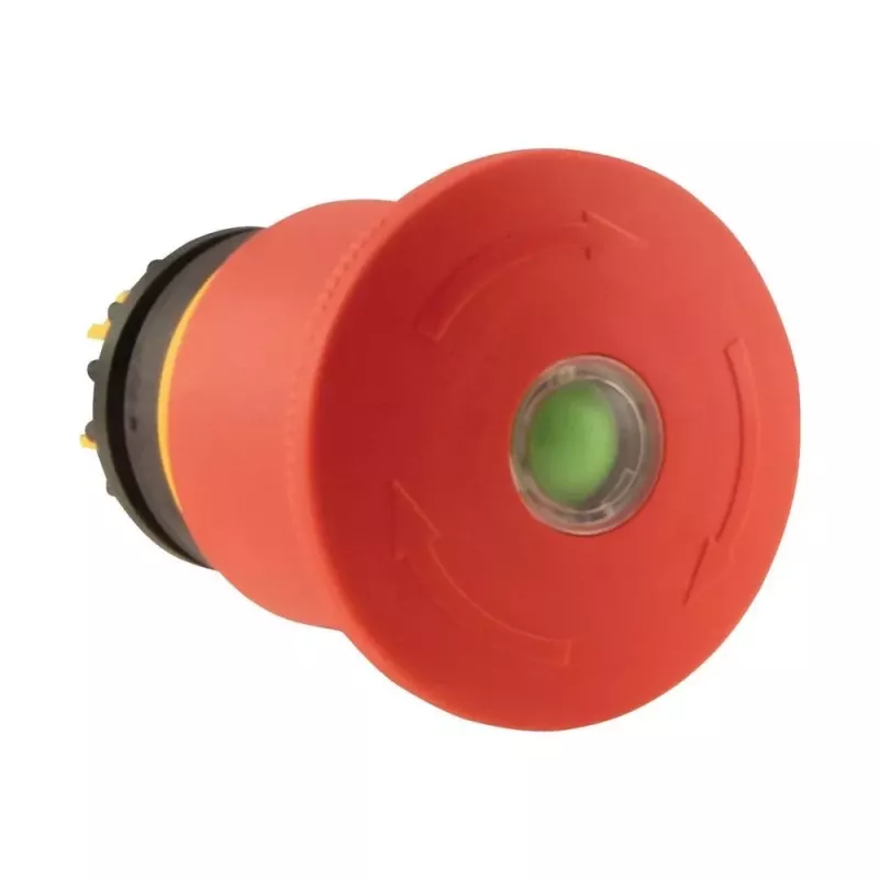Eaton M22-PVT45P-MPI interruptor de botão, preto/vermelho/amarelo 121463
