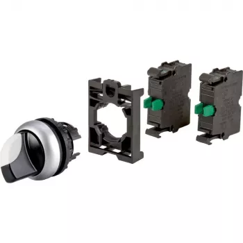 Eaton M22 Interruptor de chave, 2 posições, retenção, 2 contactos NA, preto 110922