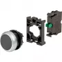 Botão de pressão Eaton M22-D-S-K10-BVP, saliente, preto, anel frontal de plástico, 1NO 110933