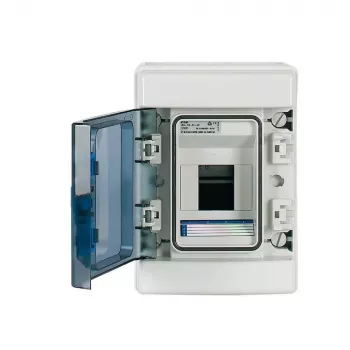 Eaton 174221 IKA-1/4-ST quadro de distribuição pequeno de superfície, 4 módulos, 1 fila, IP65, cinzento