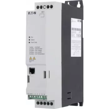 Eaton DE1-343D6FN-N20N variador de frequência, 0,75 kW, 380-480 V, 3 fases, IP20, preto/branco 174335