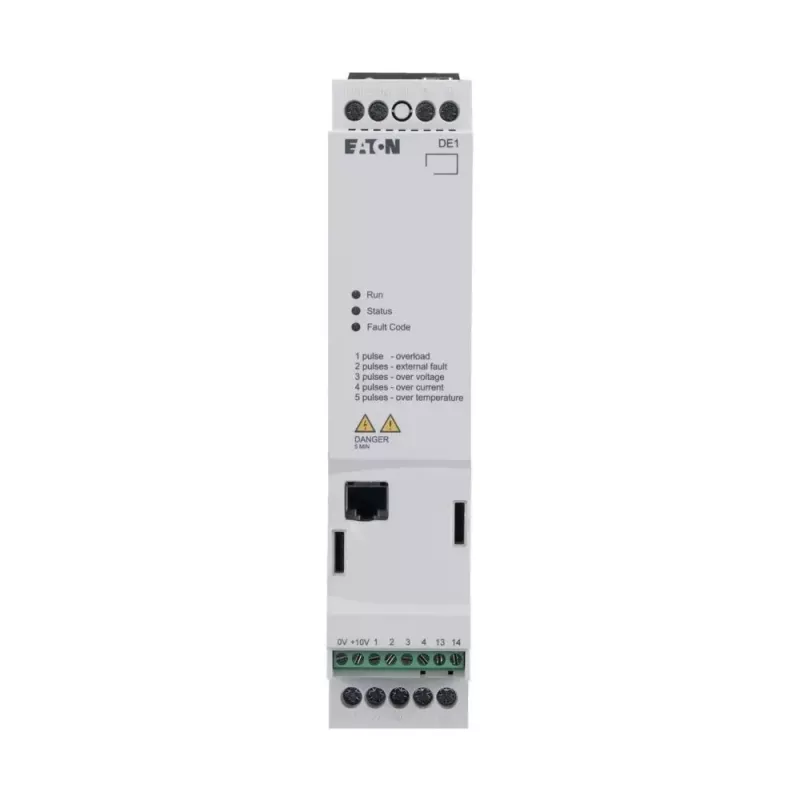 Eaton DE1-343D6FN-N20N variador de frequência, 380-480 V, 50/60 Hz, IP20, preto/branco 174335