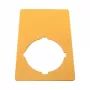 Eaton M22-XZK1-D99 placa de PARAGEM DE EMERGÊNCIA, amarelo, 90x90mm, PARAGEM DE EMERGÊNCIA 121089