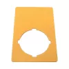 Eaton M22-XZK1-D99 placa de PARAGEM DE EMERGÊNCIA, amarelo, 90x90mm, PARAGEM DE EMERGÊNCIA 121089