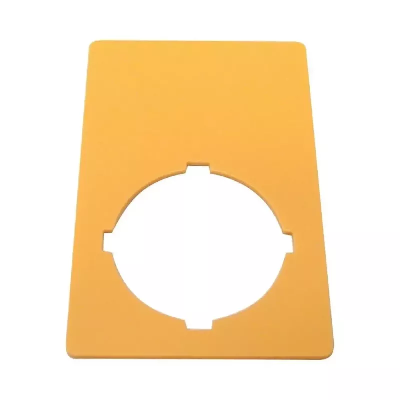 Eaton M22-XZK1-D99 placa de PARAGEM DE EMERGÊNCIA, amarelo, 90x90mm, PARAGEM DE EMERGÊNCIA 121089