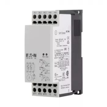 Eaton DS7-340SX009N0-N arrancador suave, 9 A, 4 kW, 200-460 V AC, controlo 24 V AC/DC, cinzento 134910