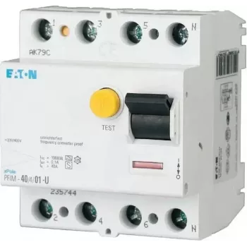 EATON PFIM-63/4/003-G/F interruptor diferencial 63A 4 polos 30mA tipo G/F 187358