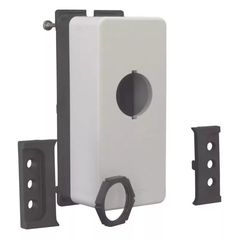 EATON M22-FI1 caixa de superfície, 1 ponto de comando, cinzento/preto, IP66/IP67/IP69K