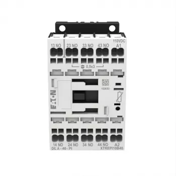 EATON DILA-40(24VDC)-PI Contator auxiliar 24VDC 4 NO ligações push-in 199208