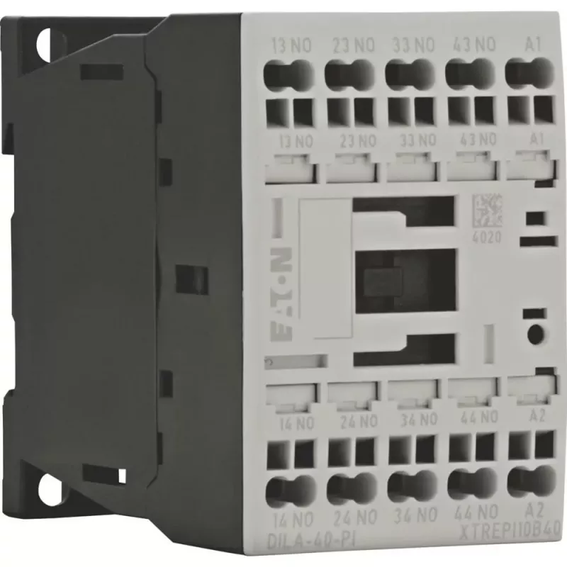 EATON DILA-40(24VDC)-PI Contator auxiliar 24VDC 4 NO ligações push-in 199208