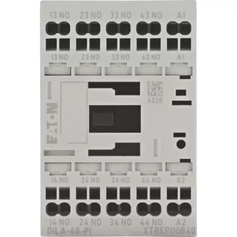 EATON DILA-40(24VDC)-PI Contator auxiliar 24VDC 4 NO ligações push-in 199208