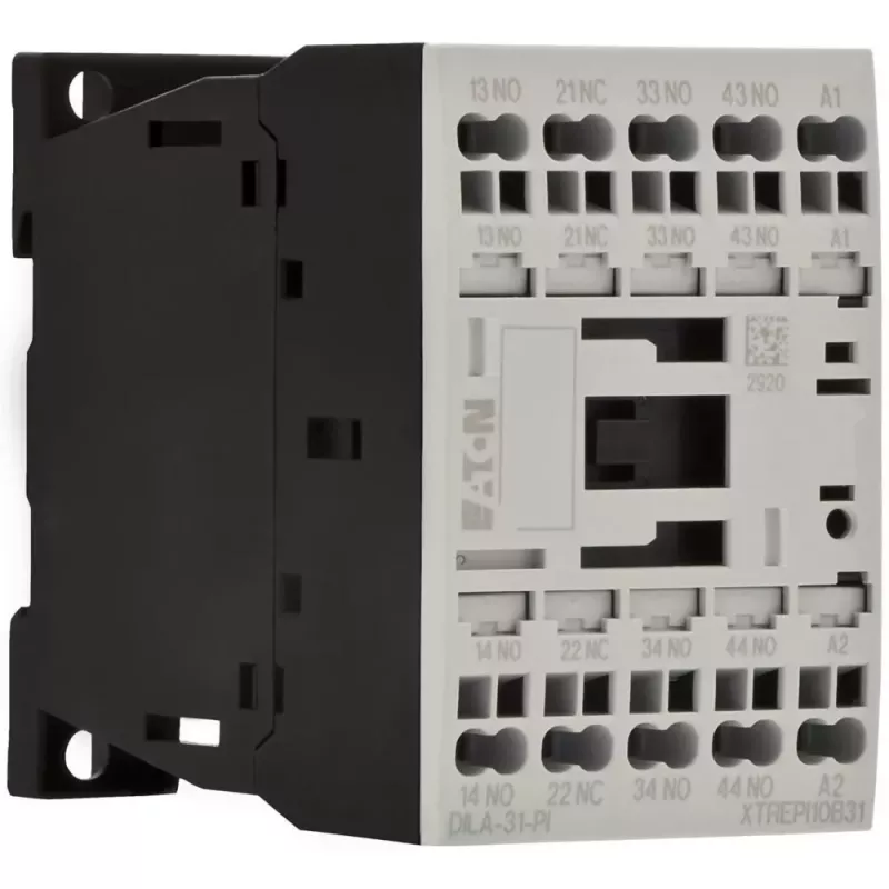 Eaton DILA-31 Contator auxiliar, bobina 24 V DC, 3NO+1NC, tetrapolar 199213