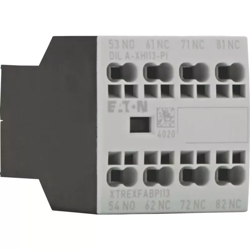 Eaton DILA-XHI13-PI Bloco de contactos auxiliares, 1NO+3NC, montagem frontal, terminais de parafuso 199320
