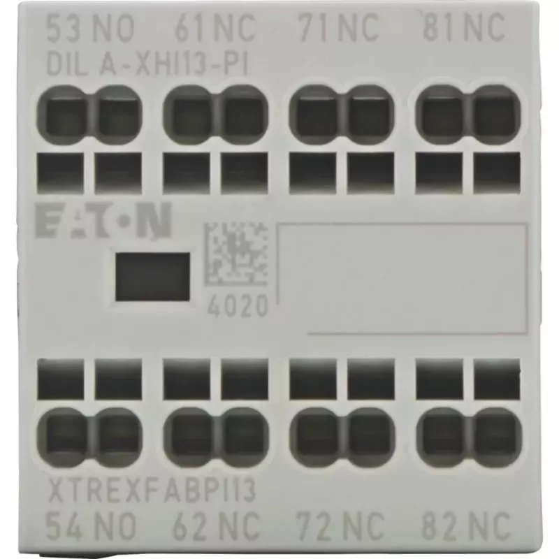 Eaton DILA-XHI13-PI Bloco de contactos auxiliares, 1NO+3NC, montagem frontal, terminais de parafuso 199320